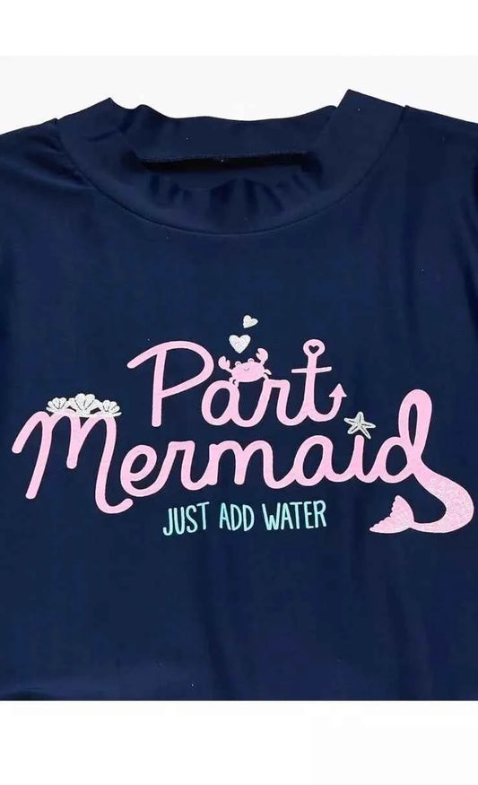 Simple Joys by Carter's Girls 2pc Rashguard Set- Pink Mermaid