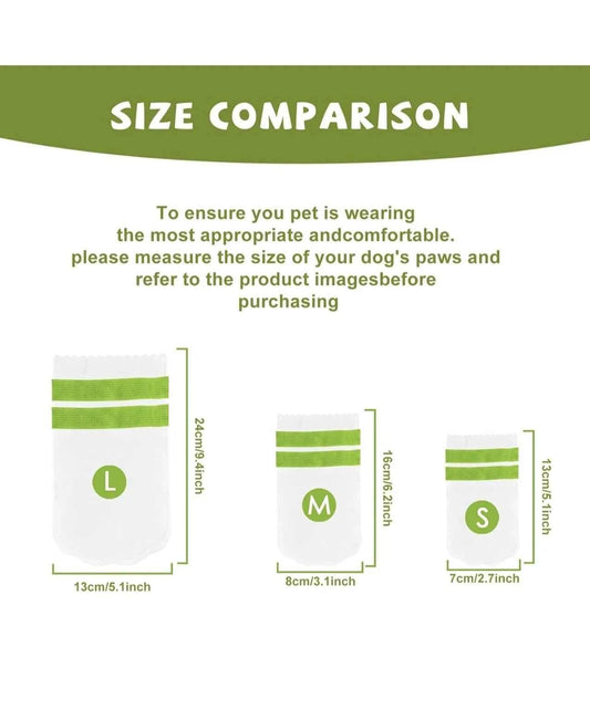 Disposable Pet Dog Cat Shoes Set Of 20 - White - 2 Sizes Available