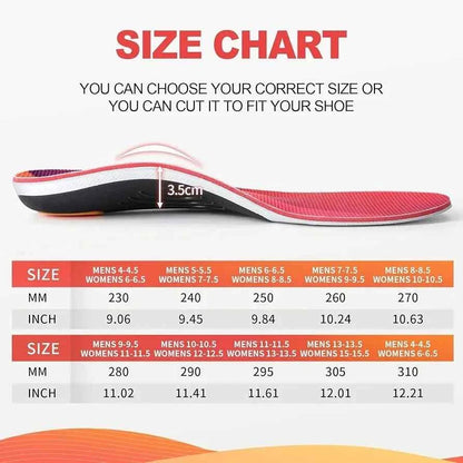 PCSsole Orthotics Insoles for Plantar Fasciitis, Arch Support Insoles for Flat Feet, Heel Pain and Foot Pain Size- 7.5-8 27cm